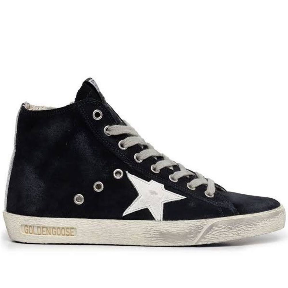 Golden Goose Francy suede high-top sneakers Black